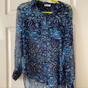 Equipment 100% Silk Button Down Top Excellent Condition!